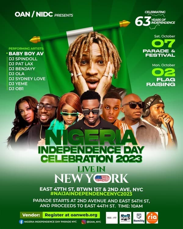 Nigeria Independence Day Celebration - Oct 7th, 2023