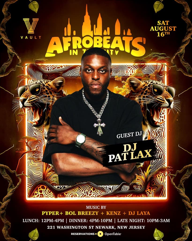 Afrobeats in the City - Vault, Newark